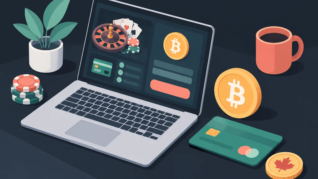 Isometric scene of laptop, Bitcoin symbol, bank card and coin