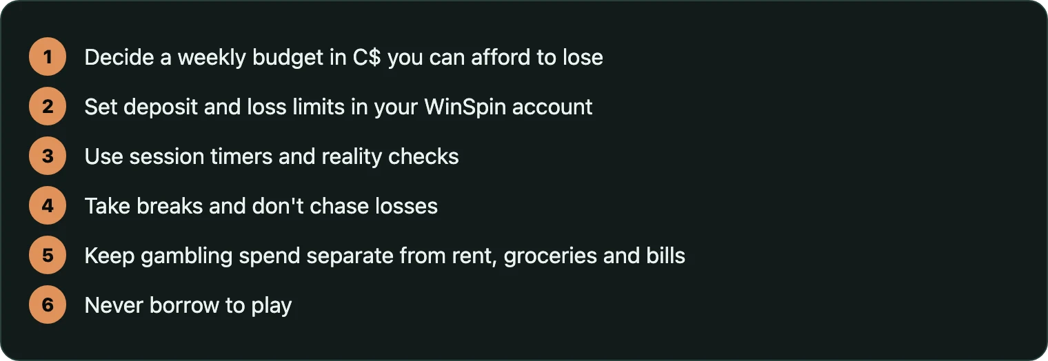 Steps for setting gambling limits and budgets